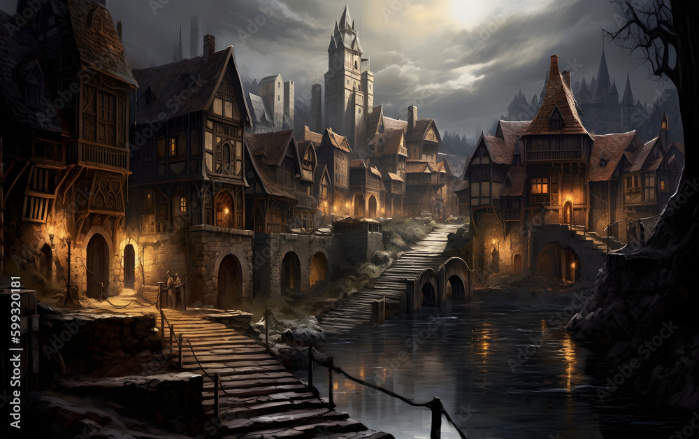 Fototapeta premium Medieval City