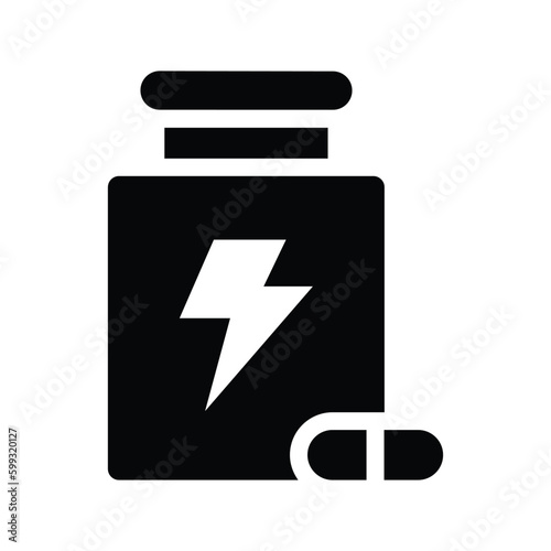 supplement glyph icon illustration vector graphic