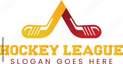 Hockey League Logo design vector file 