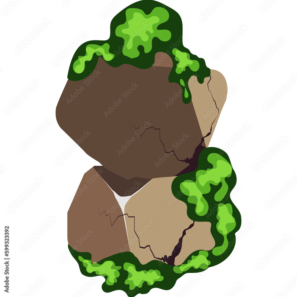 Stones of various sizes and shapes.Stones and rocks in isometric 3d flat style. Stones of various sizes and shapes.Stones and rocks in isometric 3d flat style.