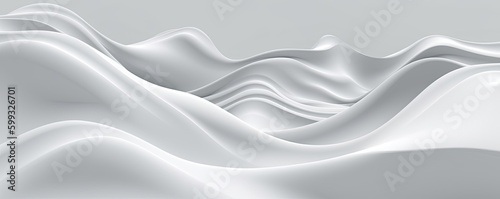 an Abstract White wavy sculpted Horizontal background, a wave of 3d white liquid flow of marble. Liquid flow texture. Fluid art Abstract-themed, photorealistic illustrations in JPG