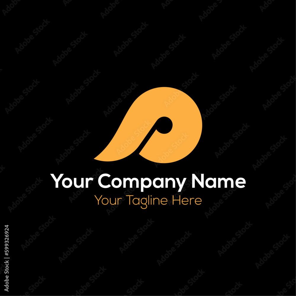 P letter creative minimalist logo P letter creative minimalist logo