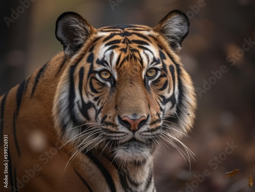 Bengal Tiger Majesty  Stunning Shot  AI Generated