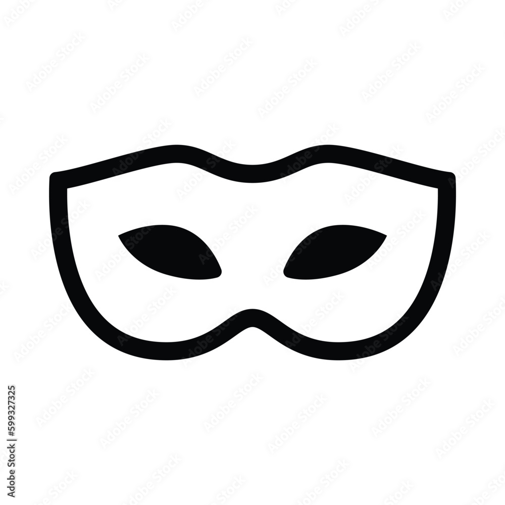 Thief mask in line style icon, eye mask symbol, Masquerade costume simple black style sign for apps and website, vector illustration. Thief mask in line style icon, eye mask symbol, Masquerade costume simple black style sign for apps and website, vector illustration.