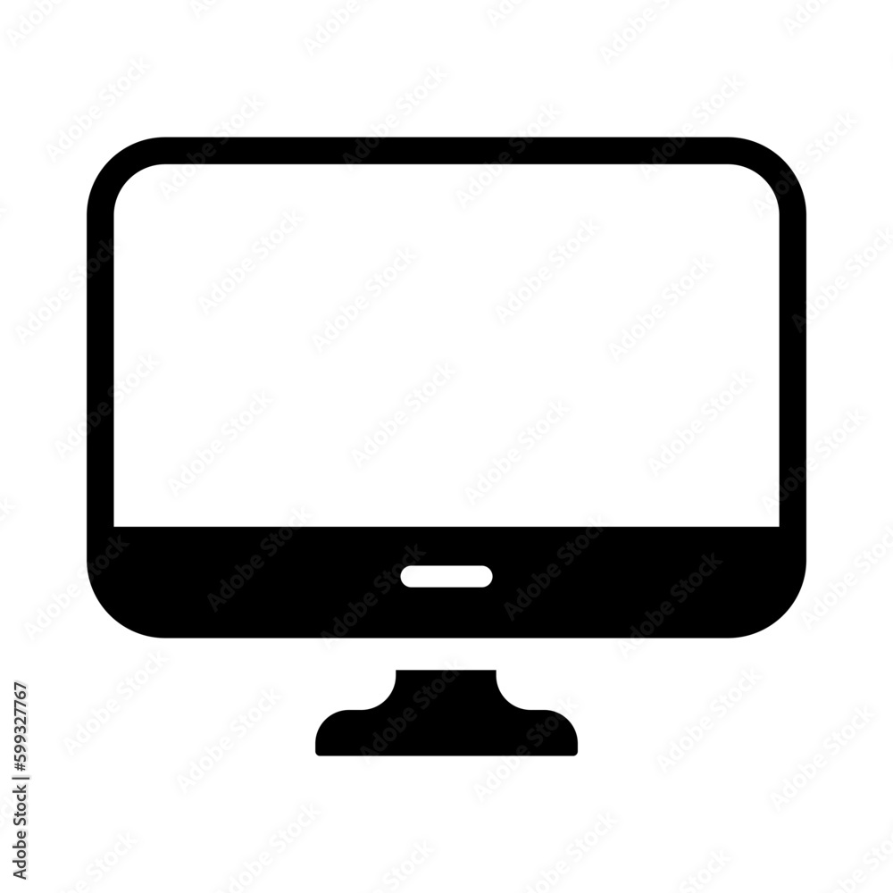 Modern computer monitor screen in flat style icon, desktop symbol, monitor display screen simple black style sign for apps and website, vector illustration. Modern computer monitor screen in flat style icon, desktop symbol, monitor display screen simple black style sign for apps and website, vector illustration.