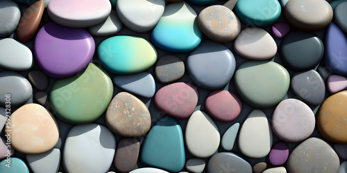 Abstract stones texture background. Generative AI