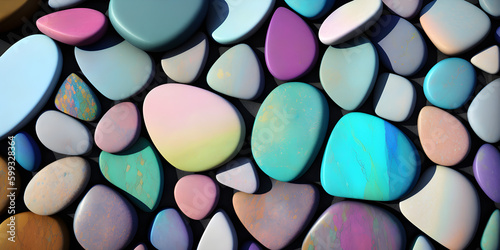Abstract stones texture background. Generative AI