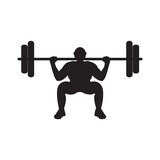 weight lifter icon