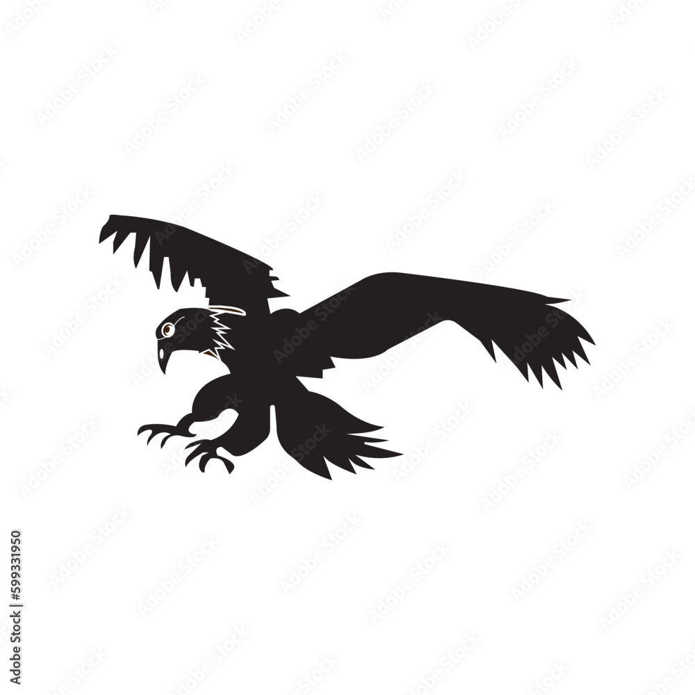 Obraz premium flying eagle icon