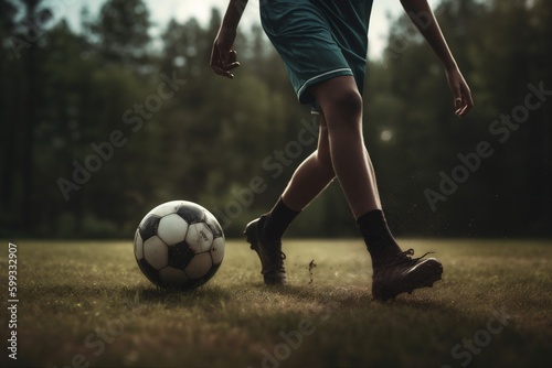 soccer sneakers stadium shoe foot game feet sport competition football. Generative AI.
