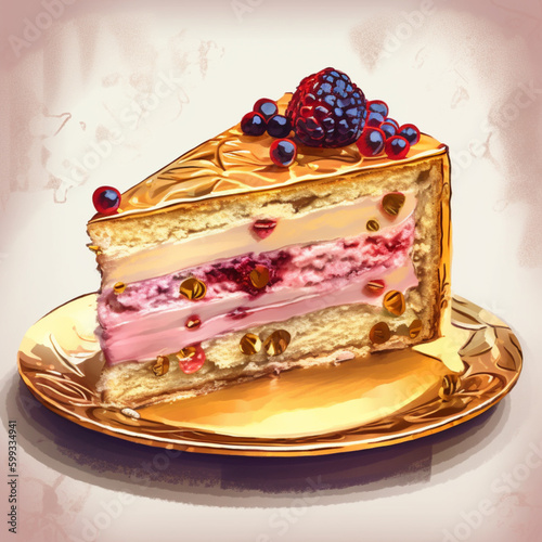 piece of cake - Generated by Artificial Intelligence