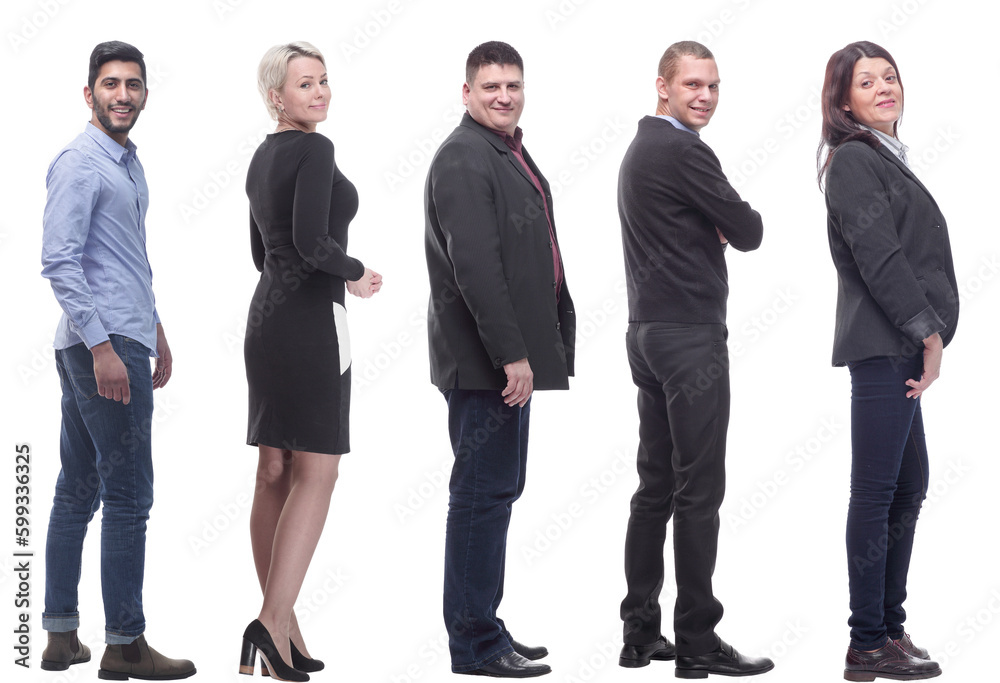 group of successful business people isolated on white group of successful business people isolated on white
