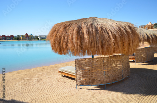 Beautiful landscape in Steigenberger Golf Resort El Gouna area in El Gouna, Red Sea, Egypt, Africa