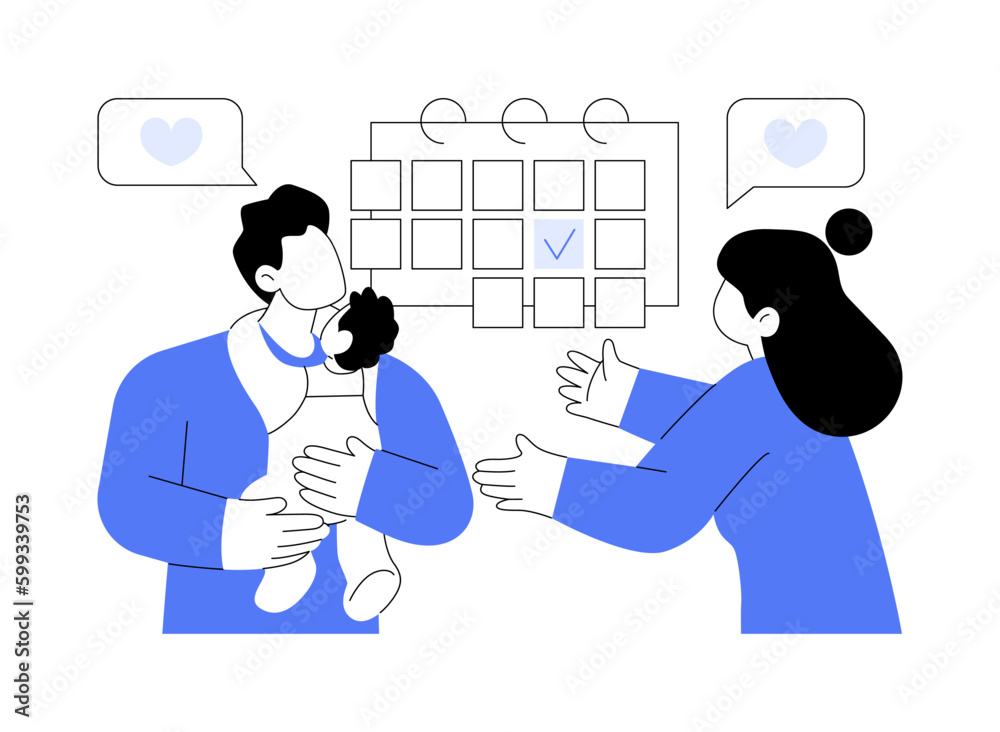 Parental leave abstract concept vector illustration. Parental leave abstract concept vector illustration.