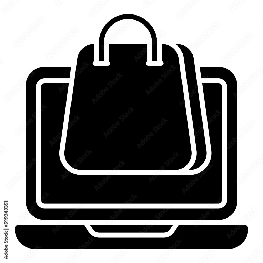 Modern design icon of online shopping Modern design icon of online shopping