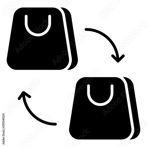 An icon design of parcel transfer