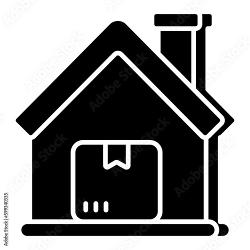 Conceptual design icon of home delivery