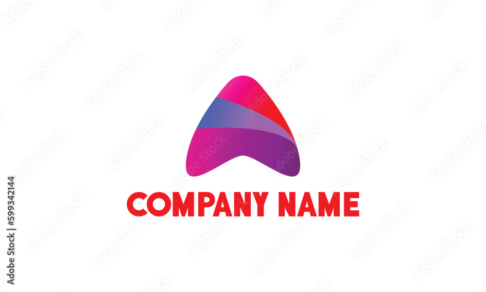 A letter logo design, combine letters for logo