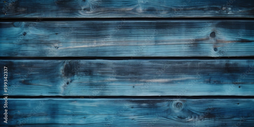 blue wooden planks background, generative ai blue wooden planks background, generative ai