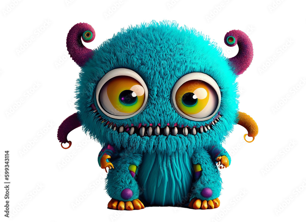 Colorful Baby Monsters Sublimation clipart png ai generative Colorful Baby Monsters Sublimation clipart png ai generative