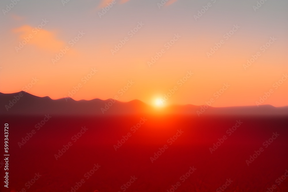 Sunrise in the Desert (Horizontal)