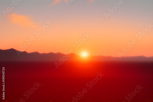 Sunrise in the Desert (Horizontal)
