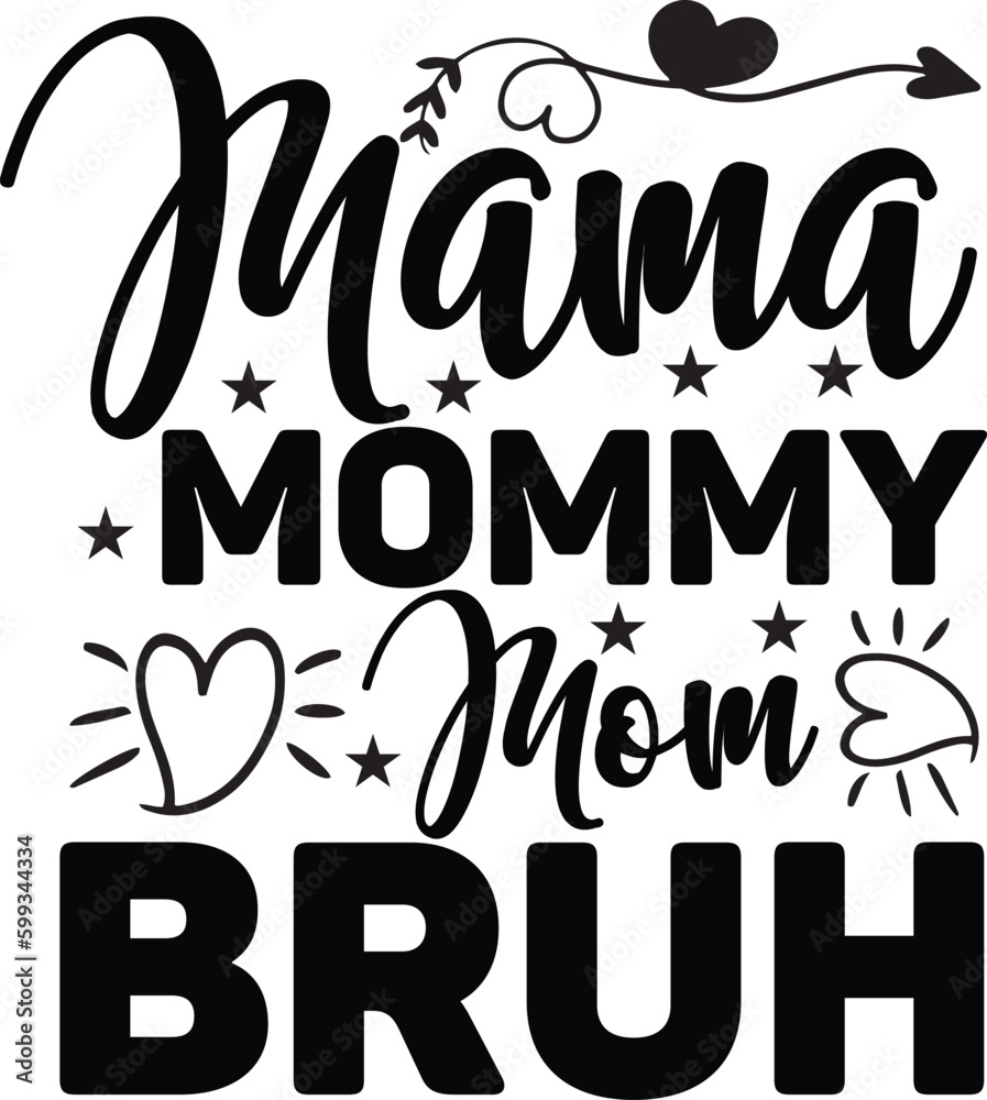 Naklejka premium Mother's day Svg design cut files