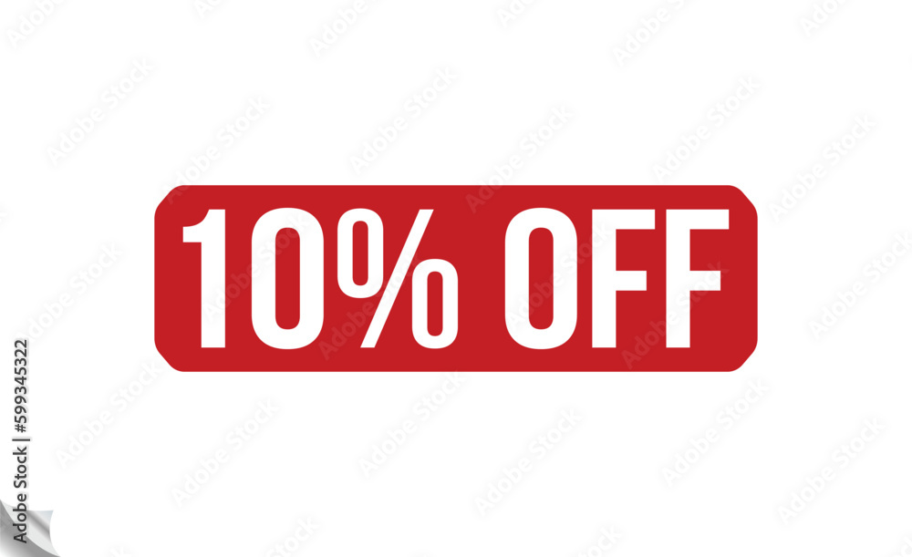 10% off Red Rubber Stamp vector design. 10% off Red Rubber Stamp vector design.