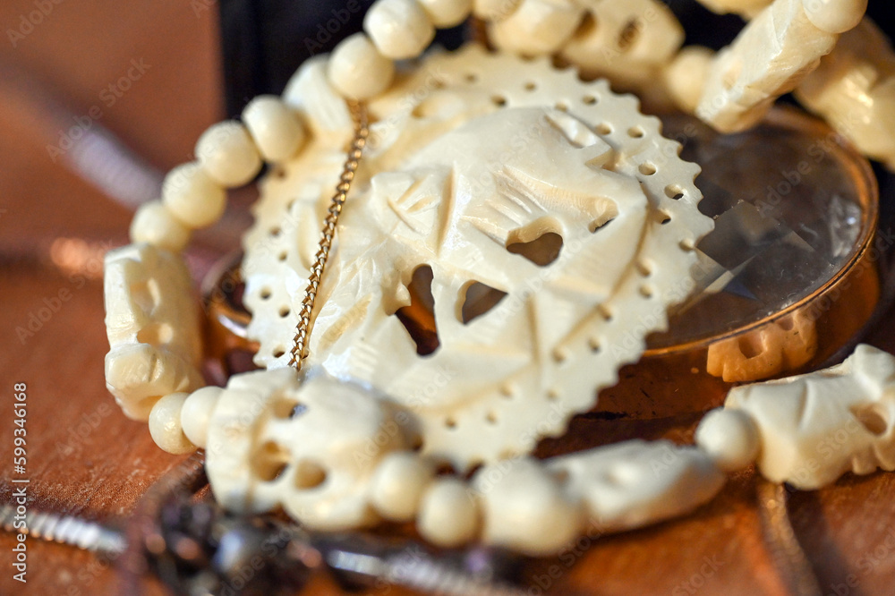 old ivory ornament Libya old ivory ornament Libya