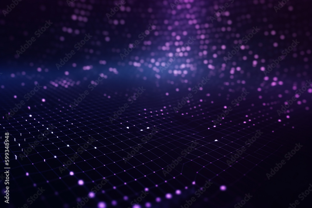 Abstract background with illuminated dots. Shining light. Corporate wallpaper glowing high tech internet technology background.