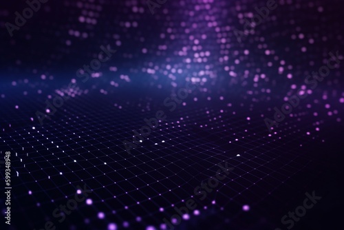 Abstract background with illuminated dots. Shining light. Corporate wallpaper glowing high tech internet technology background.