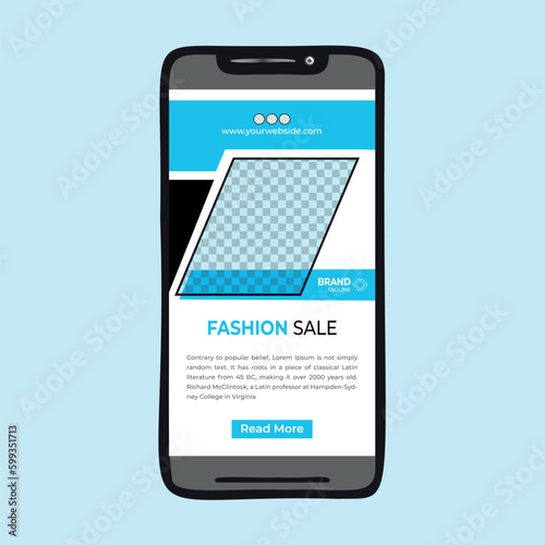 Social Media Instagram Story. Instagram stories template for Fashion.