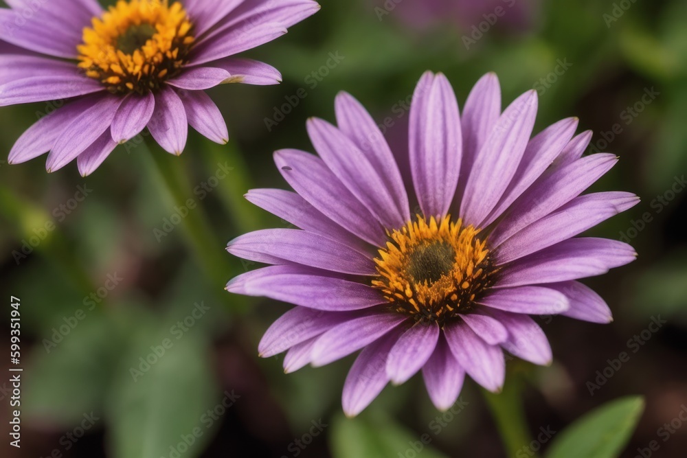 Pattern of pink, violet gerbera, bright flowers, colorful daisy-like flowers from early spring garden. Generative AI Pattern of pink, violet gerbera, bright flowers, colorful daisy-like flowers from early spring garden. Generative AI