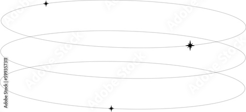 Aesthetic geometric minimalist thin line