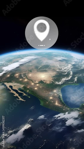 Earth with Maps Icon Overlay for phone