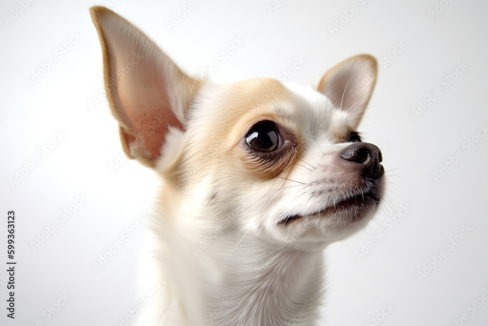 Portrait of cute chihuahua dog created using generative ai