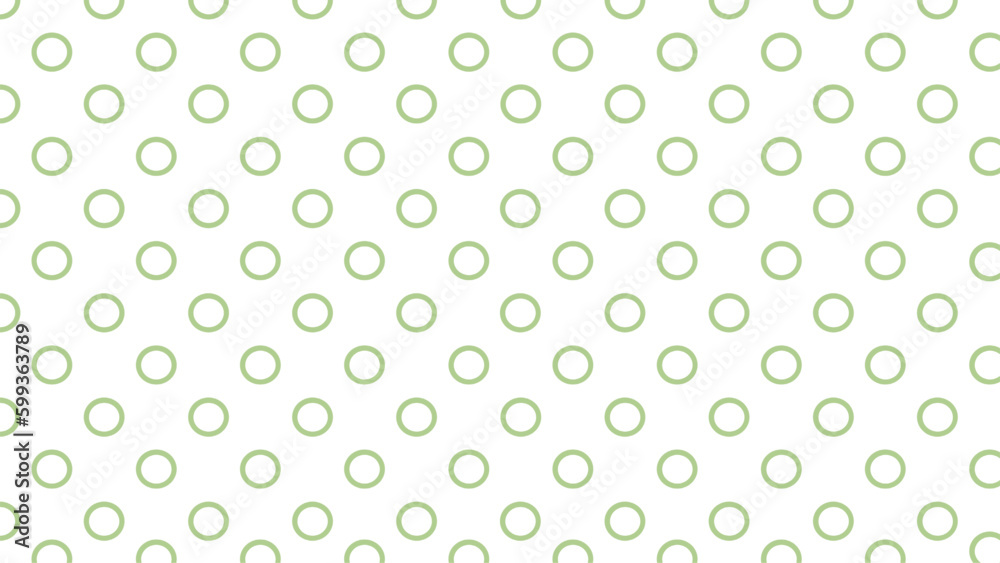 White background with green circles