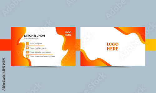 Elegant business card design 