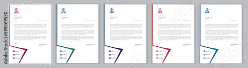 New Corporate And Creative Professional Business Elegant,Modern letterhead template design in minimalist style a4