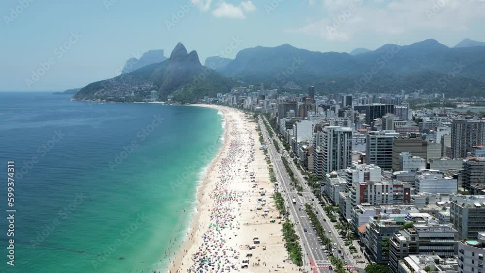 Ipanema Beach At Downtown Rio De Janeiro Rio De Janeiro Brazil. Cityscapes Aerial City. Shore Sky Beach Sea. Shore Drone View Beach City Up Above. Ipanema Beach At Downtown Rio De Janeiro Rio De Janeiro Brazil. Cityscapes Aerial City. Shore Sky Beach Sea. Shore Drone View Beach City Up Above.