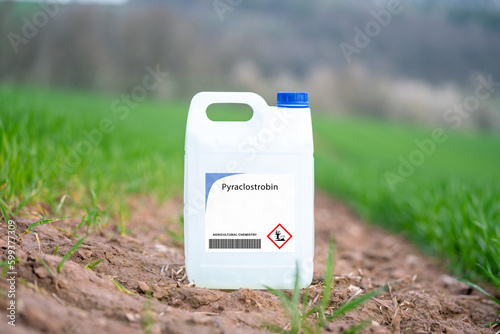 Pyraclostrobin  systemic fungicide used on various crops to control fungal diseases.