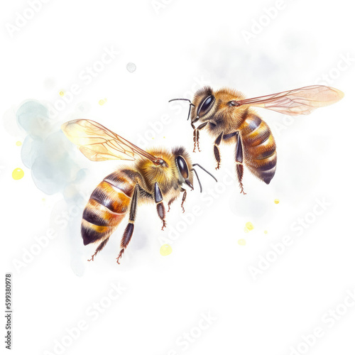 Honey Bees In Flight 2 © CHUCK