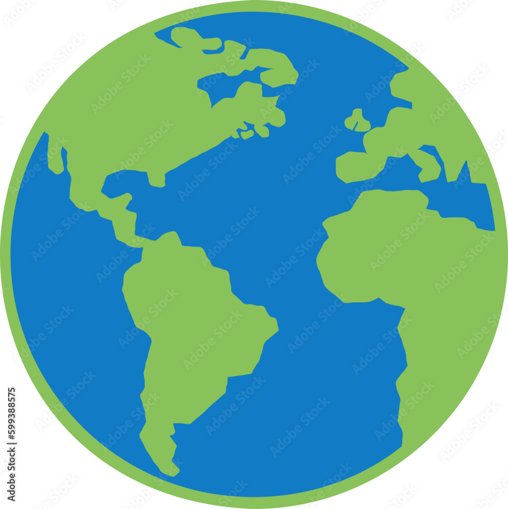 Planet earth graphic illustration icon vector