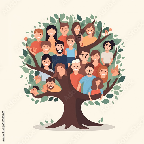 family tree  Generative AI