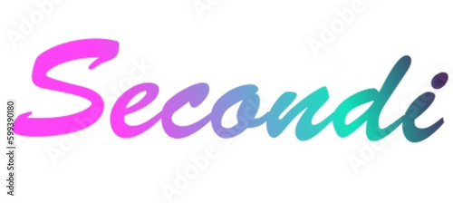 Secondi - multicolor - ideal for websites, emails, presentations, advertising, menus, lists, postcards, tickets, logos, engravings, slides, tags, books, nameplate, sticker, print

