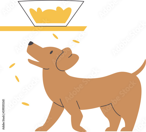 Dog Stealing Food