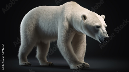 Polar bear concept Generative AI