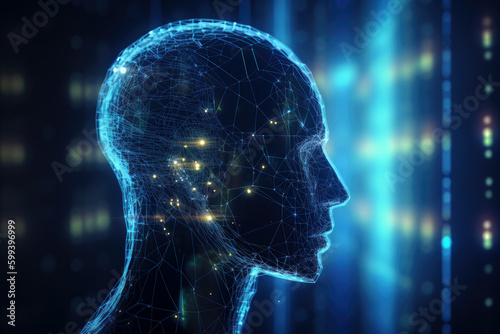 Sci-fi computer artificial intelligence AI generative 