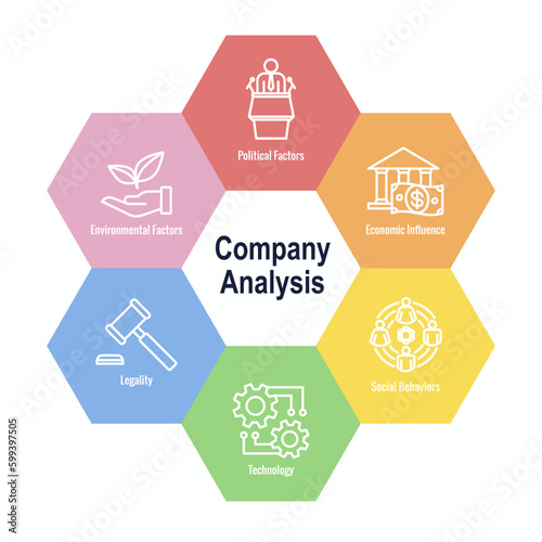 Business Analysis and Pestel Methods Icon Set