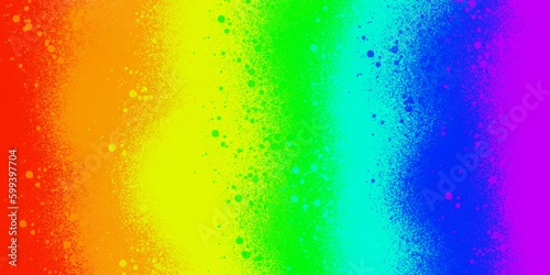 Rainbow flag. LGBT Pride month texture concept. Abstract background forming by watercolor paint splashes. Multicolor background. © Helen-HD